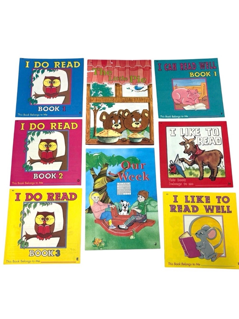 Abeka Readers K5 Kindergarten I Do Read Our Week The Little Pie Lot 8 VG Vtg